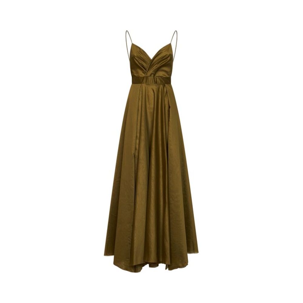 Blanca Vita Women Avocado Lyocell Blend Long Dress